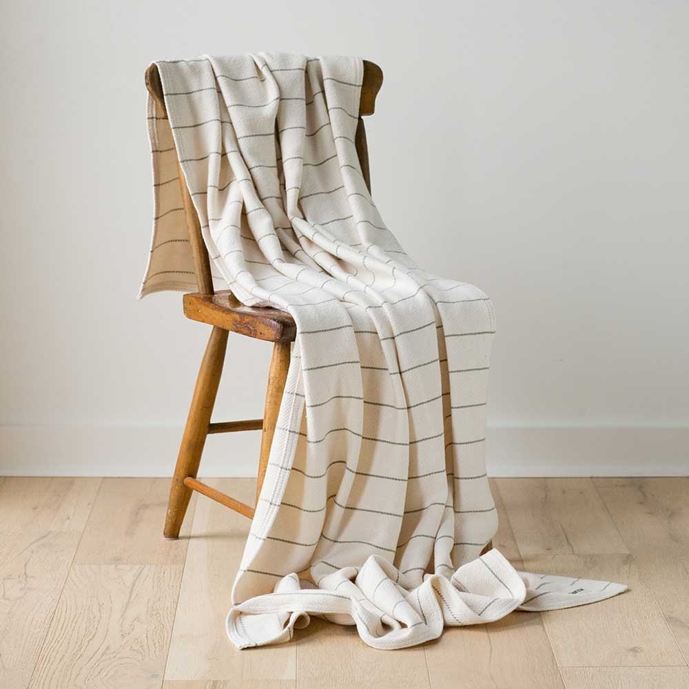 American Cotton Pinstripe Throw