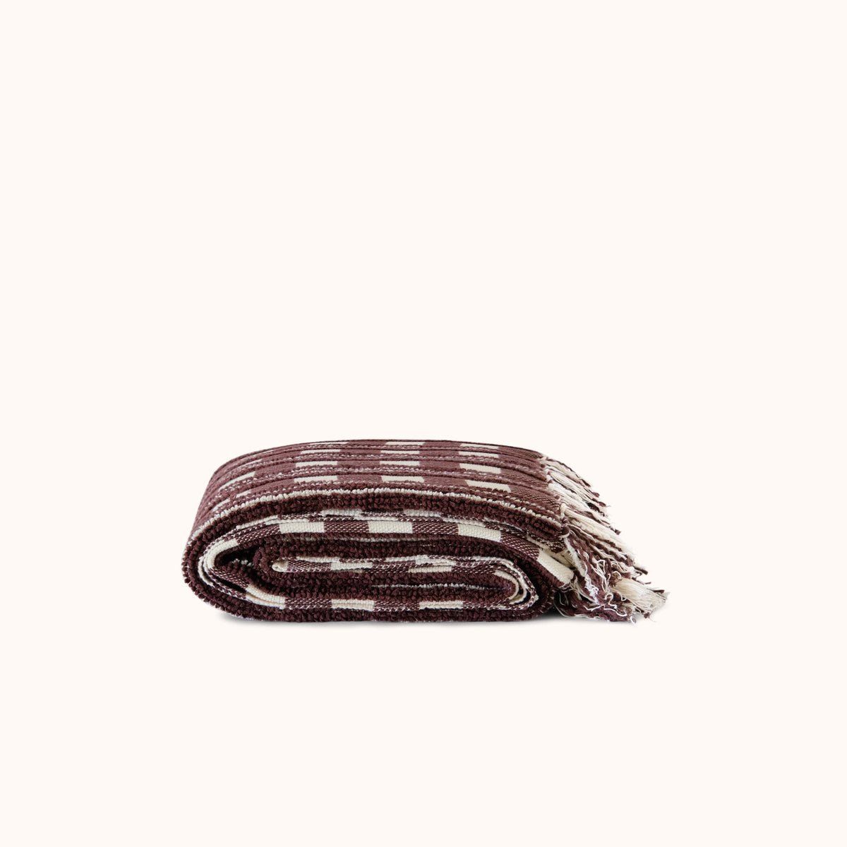 Camila Blanket - Marron / Natural
