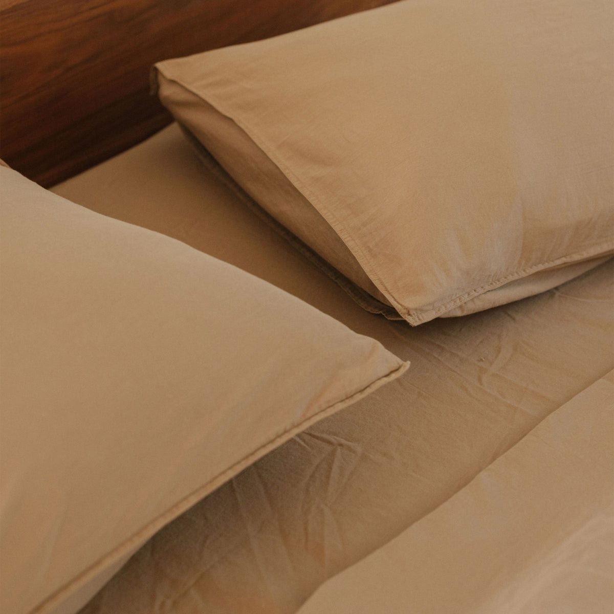 Fitted Sheet Sateen - Dune