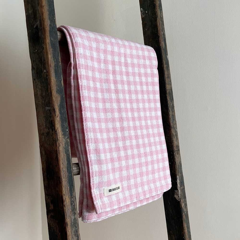 Gingham Check Cotton Throw