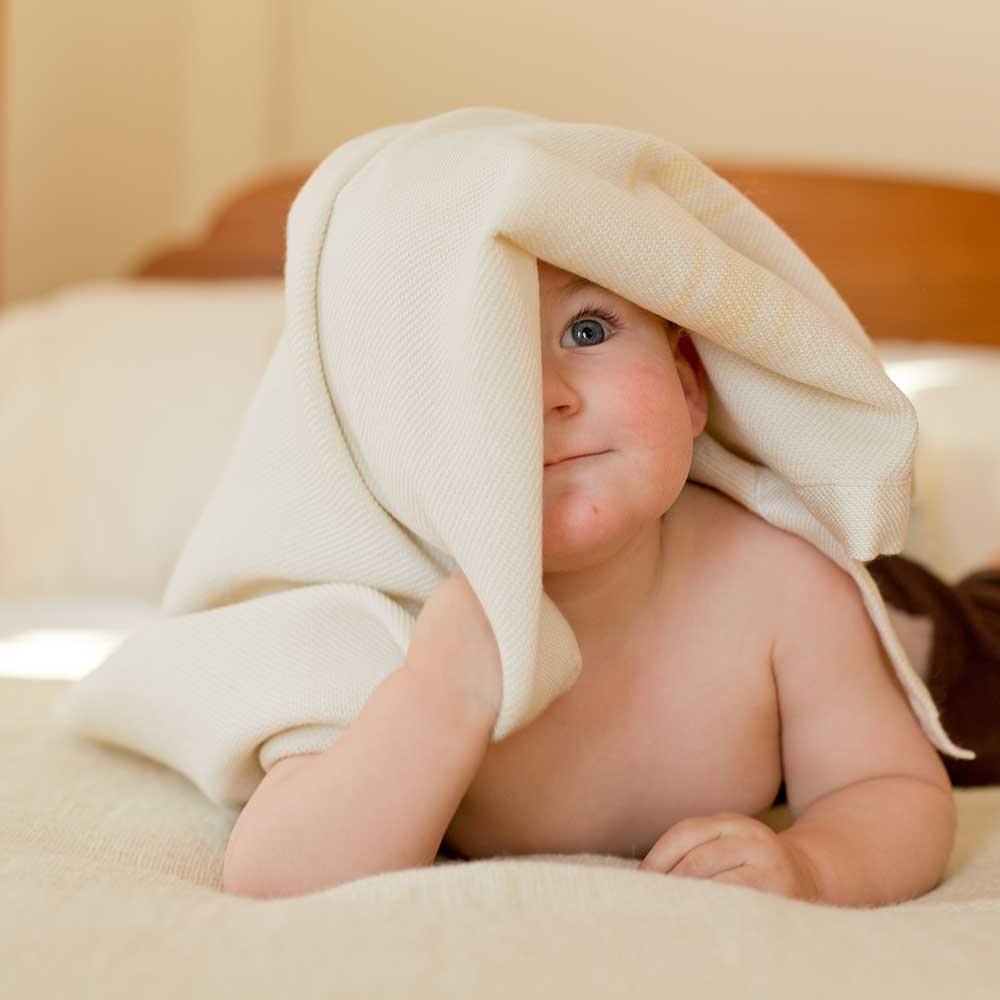 Grace Handwoven Merino Wool Baby Blanket