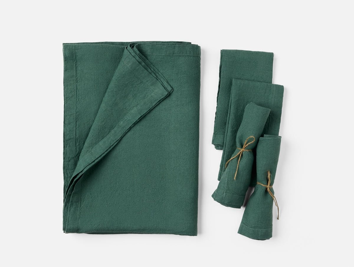 Mojave Linen Tablecloth + Napkin Set