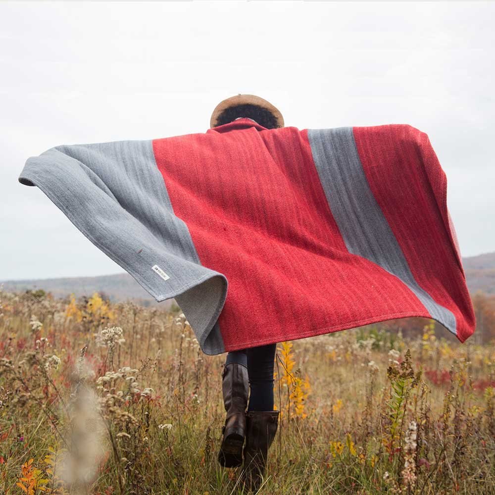 Winooski Wool and Cotton Throw Blanket