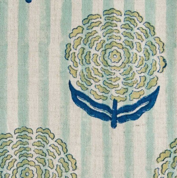 Alisha Block Printed Linen Table Napkin view 3