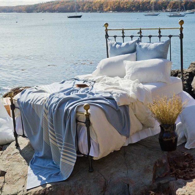 Battenkill Merino Wool and Cotton Blanket