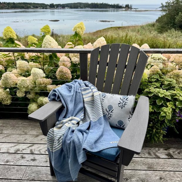 Battenkill Wool and Cotton Throw Blanket