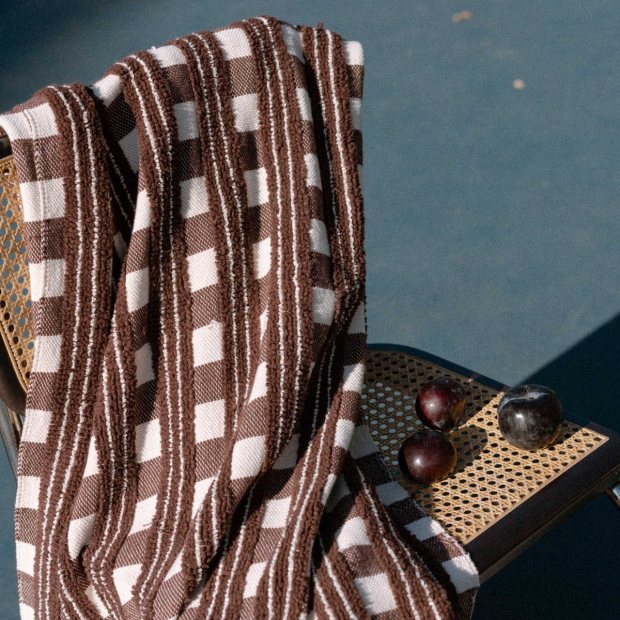Camila Blanket - Marron / Natural view 2