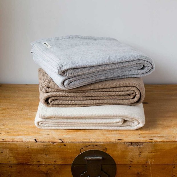 Cashmere Mini-Cable Blankets view 5