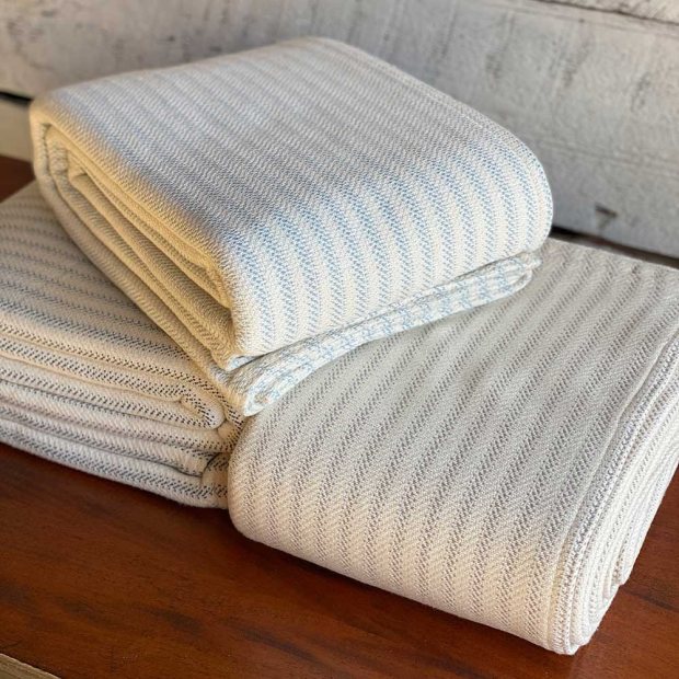 Cotton Ticking Blanket