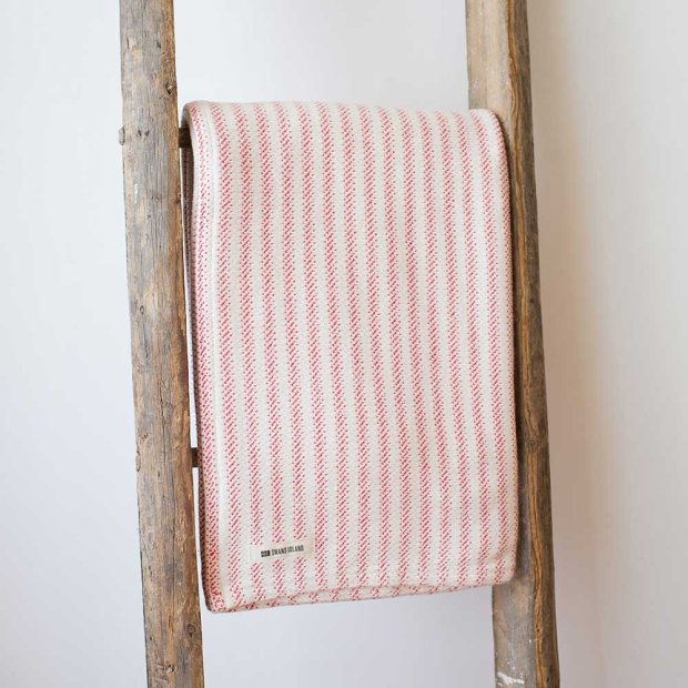 Cotton Ticking Throw
