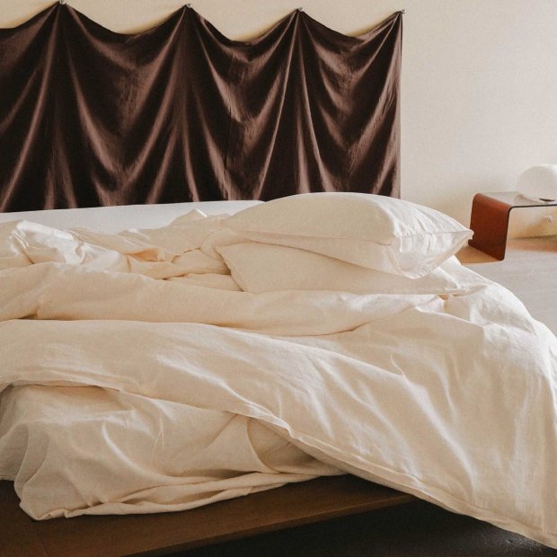 Duvet Cover Hemp Cotton - Oat view 3