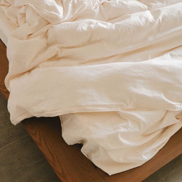 Duvet Cover Hemp Cotton - Oat view 4