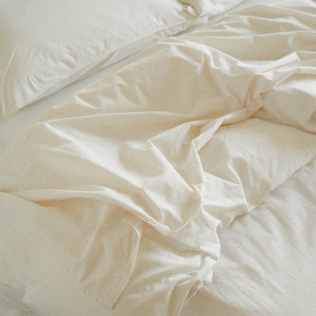 Duvet Cover Percale - Oat view 4
