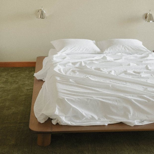 Fitted Sheet Percale - White view 3