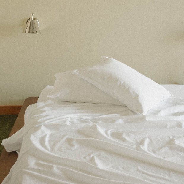 Fitted Sheet Percale - White view 4