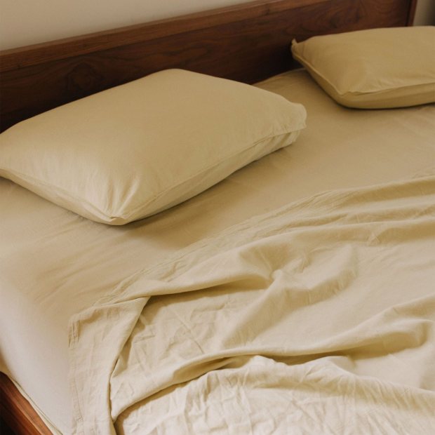 Fitted Sheet Sateen - Limon view 2