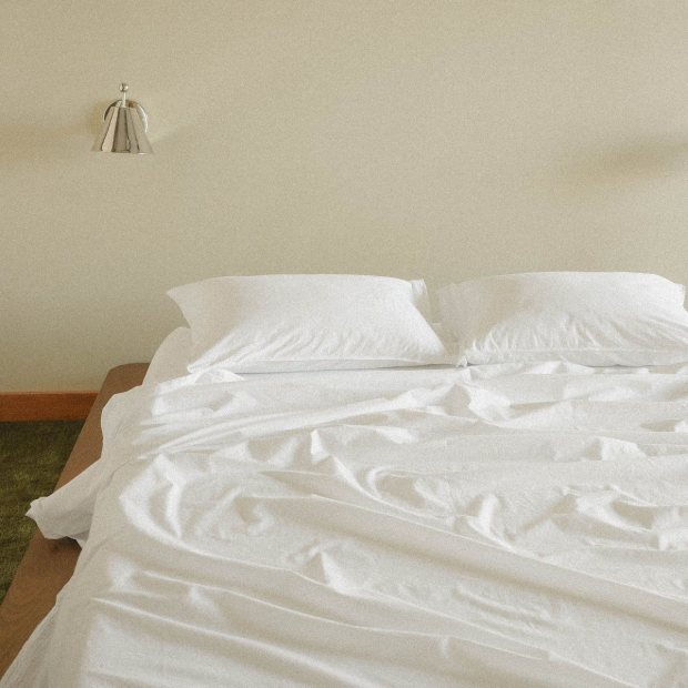 Flat Sheet Percale - White view 3