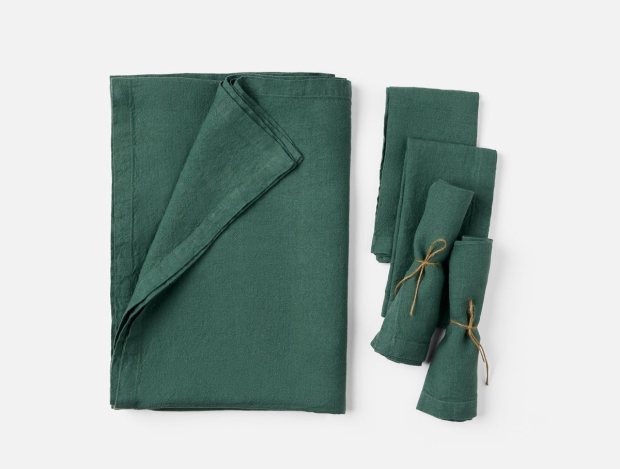 Mojave Linen Tablecloth + Napkin Set view 1