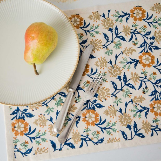 Priya Block Printed Placemat view 1