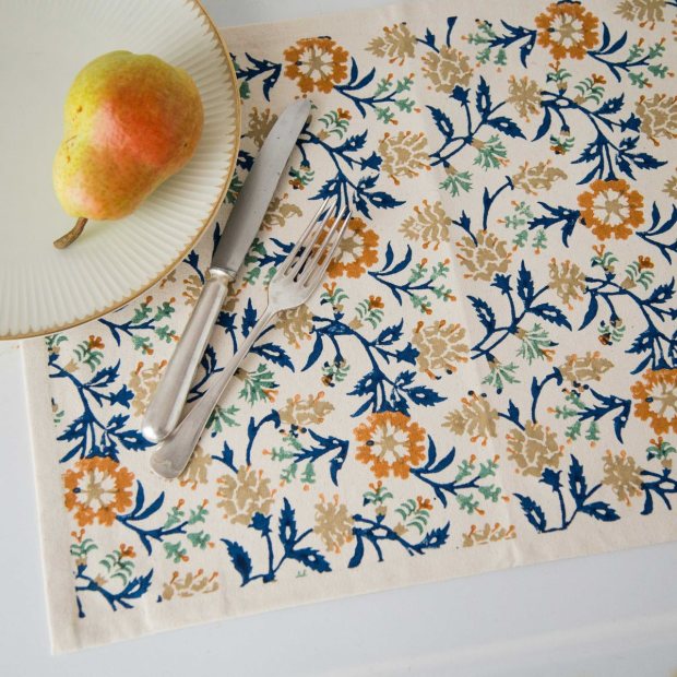 Priya Block Printed Placemat view 2
