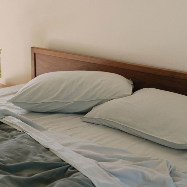 Sheet Set Sateen - Mist view 2