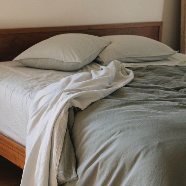 Sheet Set Sateen - Mist view 3