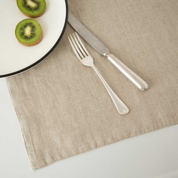 Solid Premium Linen Placemat view 4
