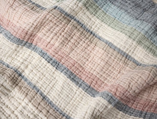 Topanga Matelasse Striped Throw view 4