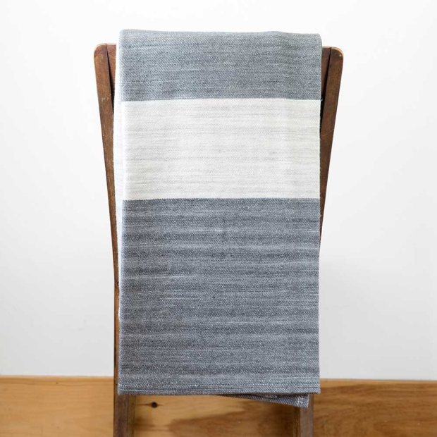 Winooski Wool and Cotton Throw Blanket view 3