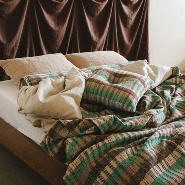 Yara Bed Cover - Cocoa / Palma